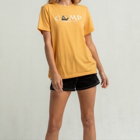 The North Face Yellow Camp T-shirt Size XXL Gorpcore - Picture 4 of 9